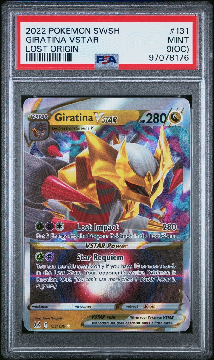 ERROR MC PSA 9 Giratina Vstar Lost Origin #131 2022 Pokemon Lost