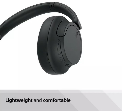 Sony WH-CH720N Noise Cancelling Bluetooth Wireless Over-Ear Headphones Black - Picture 3 of 5