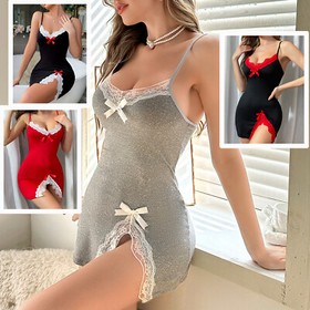 Women's Sexy-Lingerie Babydoll Sleepwear Underwear Lace Dress G-string Nightwear