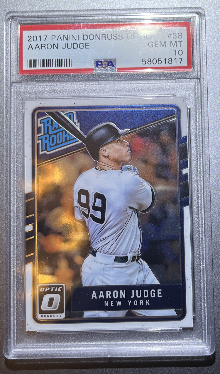2017 Donruss Optic Rated Rookie Aaron Judge RC PSA 10 #38 New York Yankees