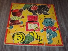 Antique 1950's CIRCUS ANIMALS Playtime House Inlaid Children's Puzzle Tiger