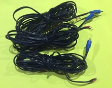 Genuine Set of 3 Bose Left,Center,Right Front Speaker Cables Bare wire Black