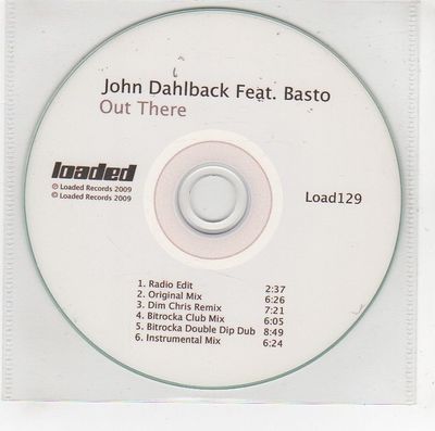 (GG881) John Dahlback ft Basto, Out There - 2009 DJ CD