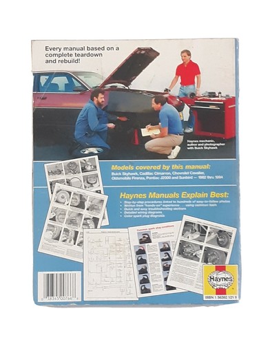 Haynes GM Auto Repair Manual 766 GM 1982-1994 Skyhawk Cimarron Cavalier Firenza - Picture 2 of 3