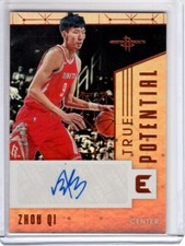 ZHOU QI 2017-18 Essentials True Potential AUTO / AUTOGRAPH #d /49
