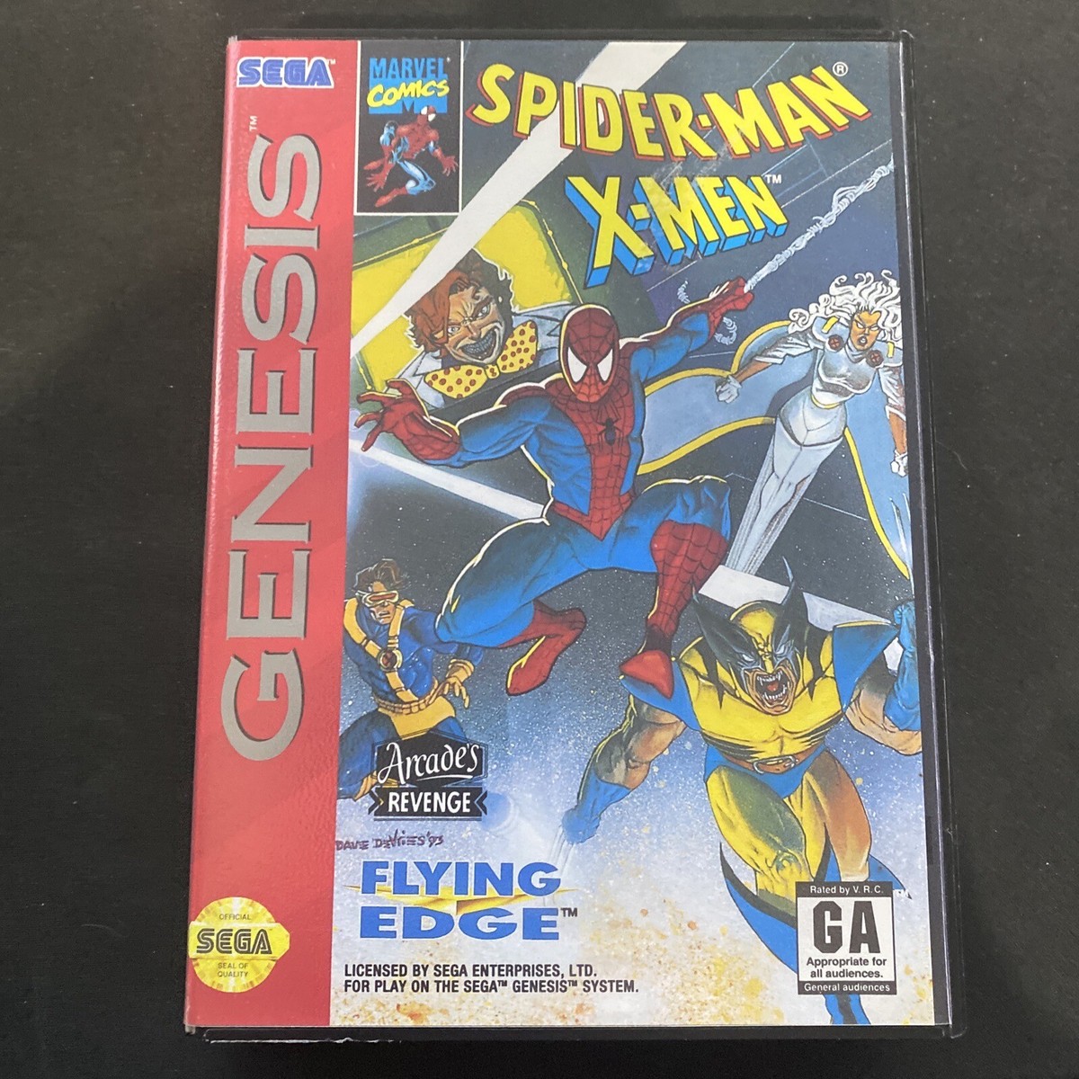 Spider-Man/X-Men: Arcade's Revenge Sega Genesis Authentic Tested