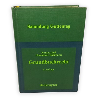Grundbuchrecht Kommentar Kuntze Ertl Herrmann Eickmann Sammlung Guttentag Buch