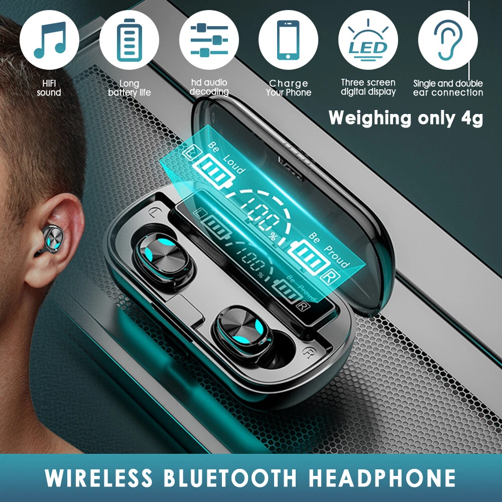 TWS Wireless Earbuds Bluetooth 5.1 Wireless Earphones Headset eBay