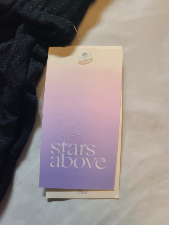 Women's Beautifully Soft Pajama Pants Stars Above Black Size XL eBay