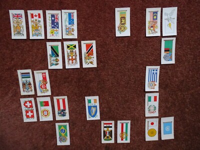 Brooke Bond Teekarten Flaggen und Embleme der Welt Teilset x 24 60er Jahre
