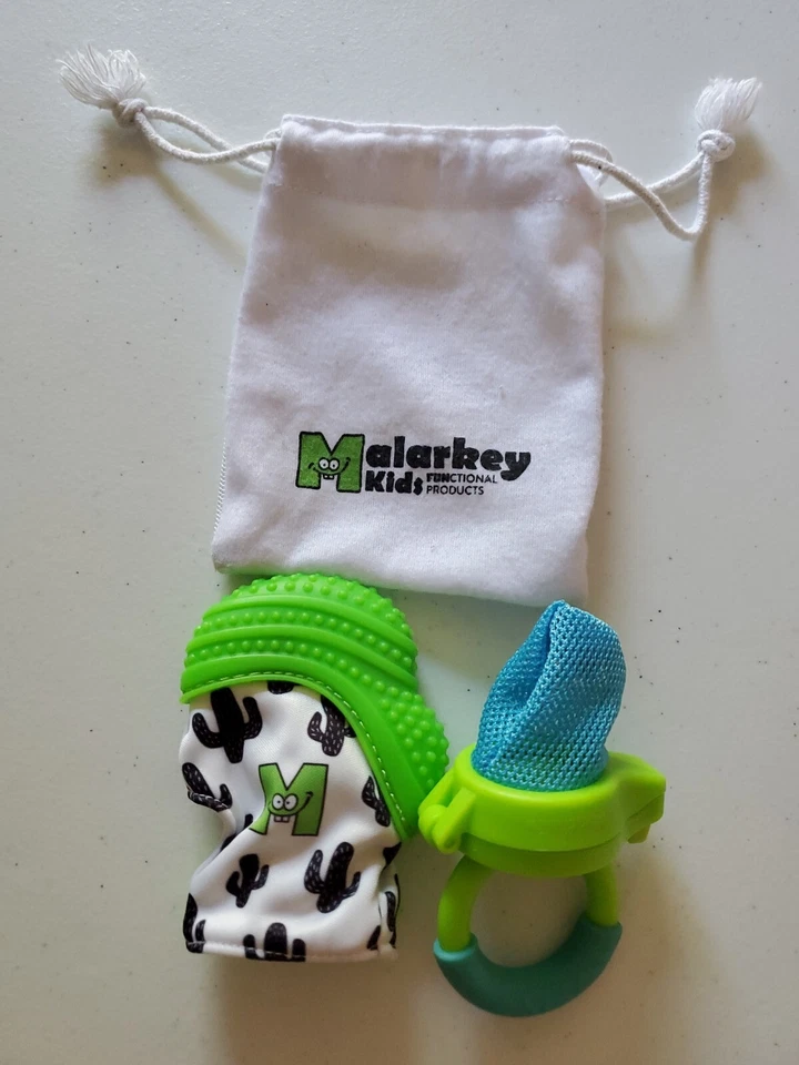 Mitón de mordedor de silicona Malarkey Kids y alimentador de alimentos frescos Munchkin Foto 2 de 4