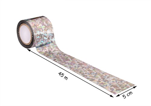 Vogelabwehr Band Vogelschutz Flatterbänder Raben Tauben Schreck Balkon Reflektor - Bild 3 von 6