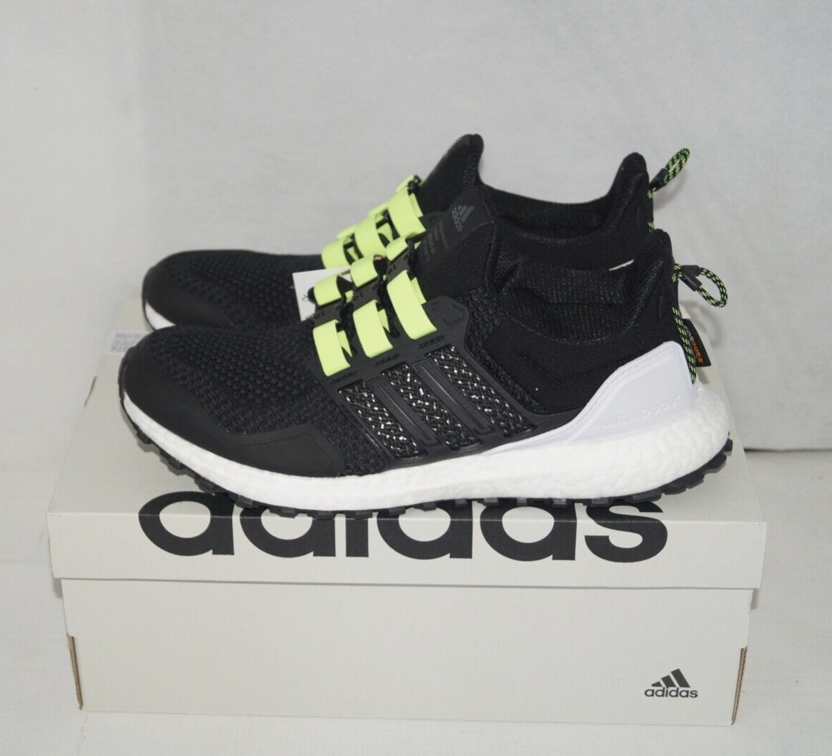NWOB Authentic ADIDAS ULTRABOOST 1.0 ATR Black/Volt Women display picture 3