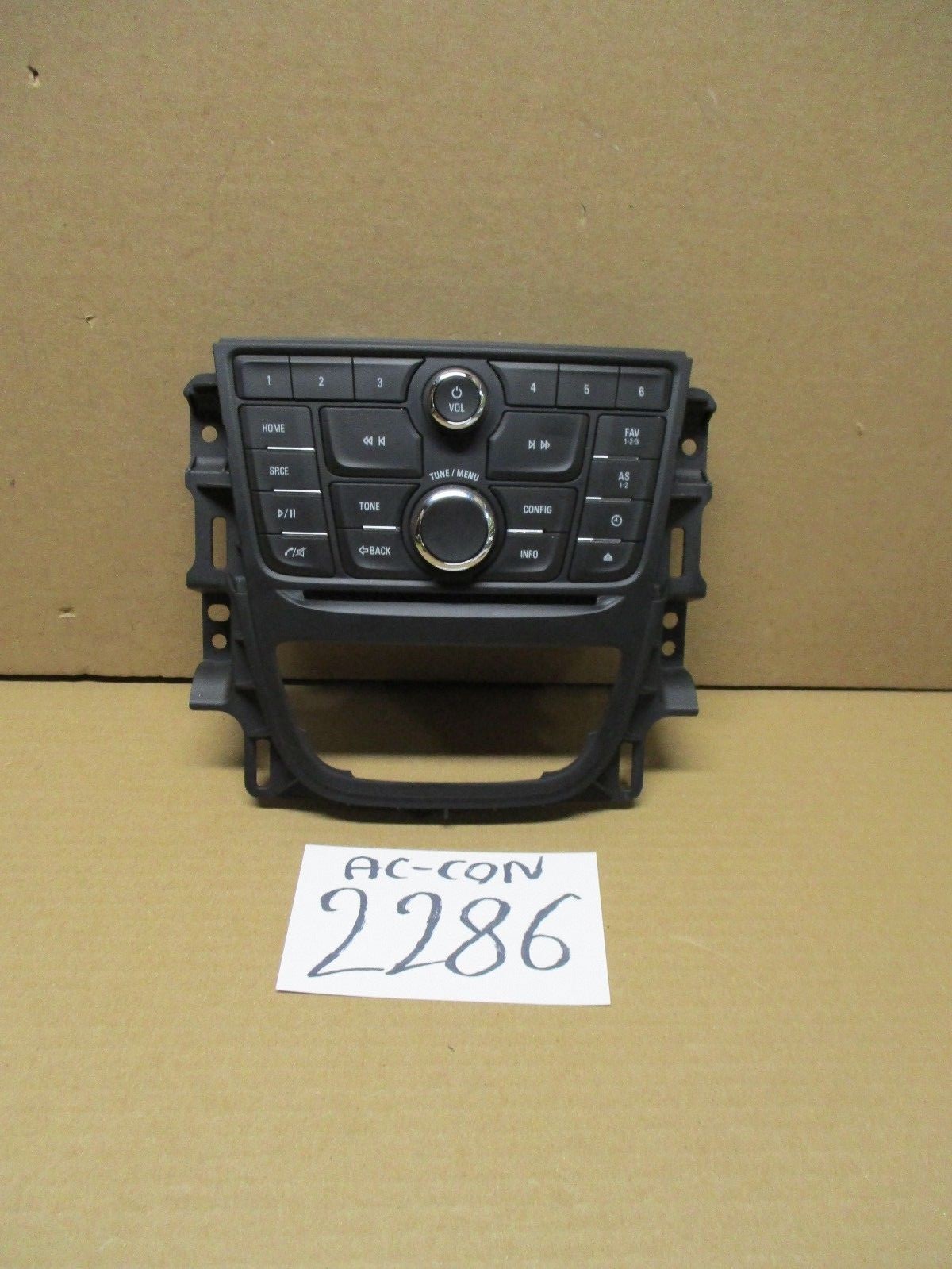 12 13 14 15 16 Verano  AC and Heater Control  Radio Panel Used Stock #2286-AC 