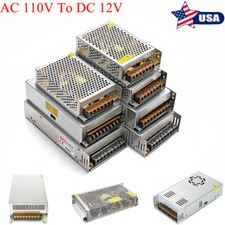 Transformer DC12V 5A-60A Power Supply Adapter Switch Driver for LED Strips Lamp