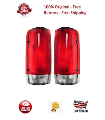 Tail Lights Taillamps Left & Right Pair Set For 1987-1990