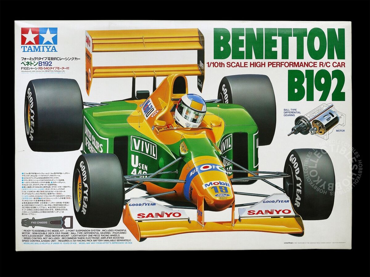 Tamiya 1/10 RC Benetton B192 #58118 F102 Chassis Formula 1 Tamiya 1/10 RC Benetton B192 #58118 F102 Chassis Formula 1