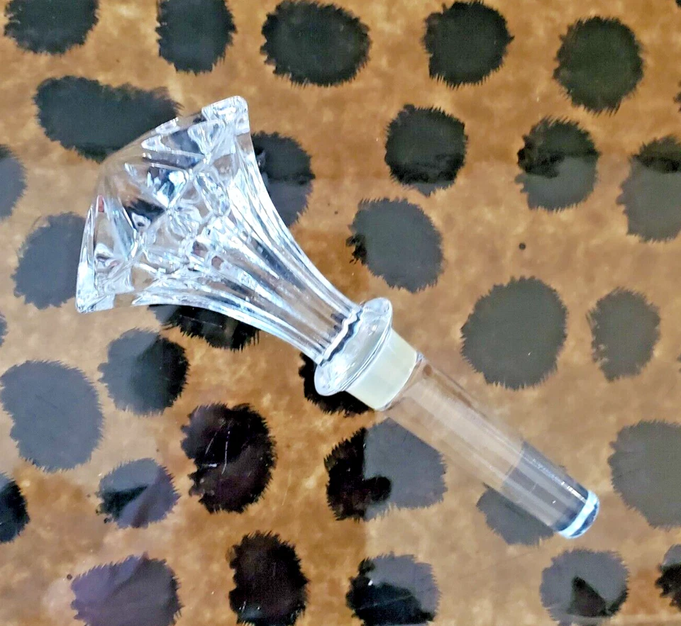 Пробка для бутылки Waterford Crystal Marquis ирландское стекло маркированное резиновое уплотнение высота 5 дюймов - Изображение 2 из 4