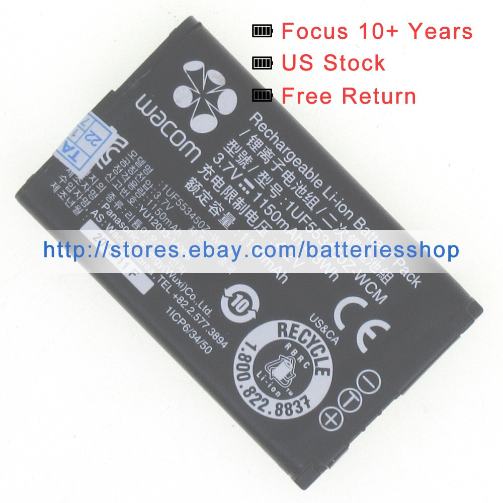 New genuine battery for Wacom Intuos Pro Medium PTH-651/K PTH-651