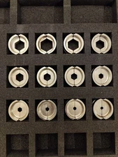 (12pcs.) KTS Crimping U-DIES Aluminum and Copper (For Burndy & Greenlee) Crimper