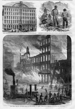 FIRE-FIGHTING AT CINCINNATI PIKE'S OPERA HOUSE WHEELER & WILSON SEWING MACHINES