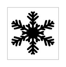 Snowflake Stencil 4 Inch Christmas Winter Snow Miniature Design Sheet MIN197