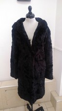 Ladies Long Faux Fur Coat Women Outwear Casual Girls Top Uk Size 10 Xmas Present