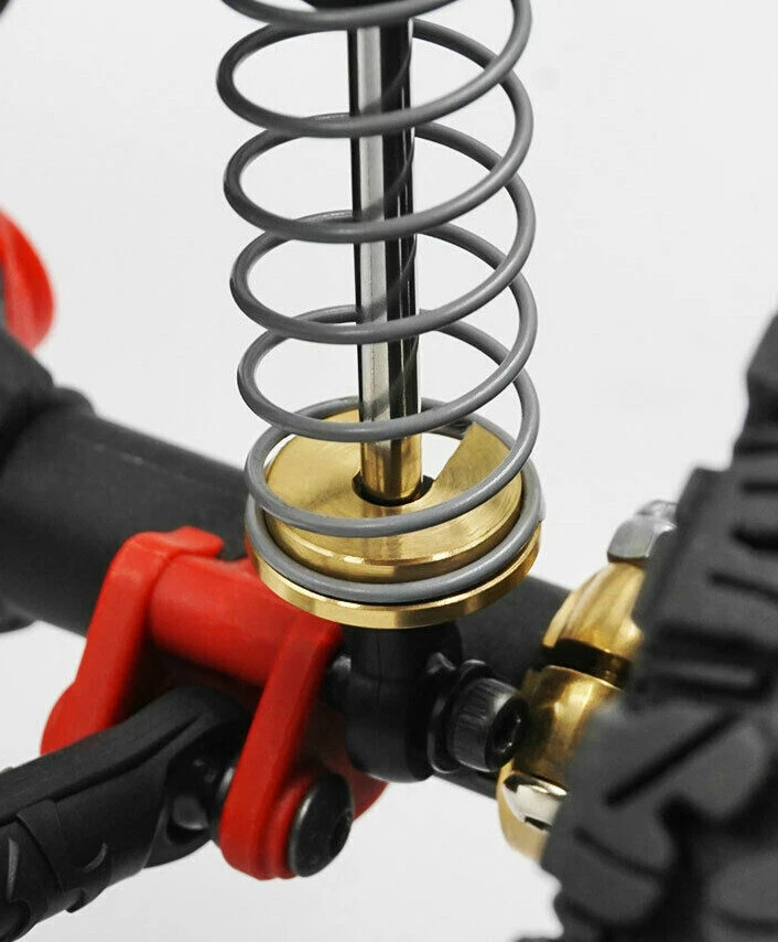Yeah Racing Axial SCX10 Element Enduro Brass Shock Spring Retainer Set AXSC-016 - Image 2 of 2