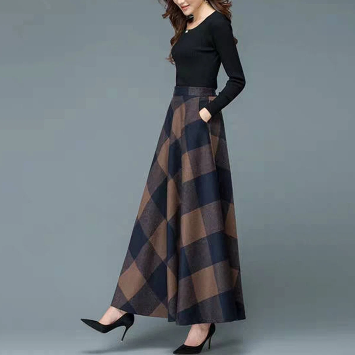 Long skirt dress clearance design