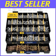 High-Quality Hardware Assortment Set - Metric & SAE, 2300 Pc