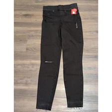 SPANX Distressed Denim Legging Vintage Black XS TP High Rise