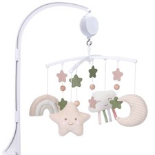 COTTONBEBE Crib Mobile 35 Lullaby Muisc, Organic Cotton Baby Mobiles for Crib...