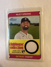 2023 Topps Heritage High Number Clubhouse Collection Relics Riley Greene #CCR-RG
