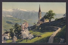 Vintage postcard 1908 Vahrn Brixen church South Tyrol Austria Hungary Italy