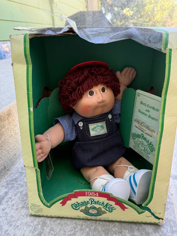 Vintage Rare 1984 Cabbage Patch Kid New In Box Armstrong Derek