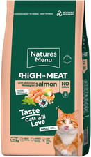 High in Meat - No Grain Dry Food for Adult Cats with Norwegian Salmon - 1,25Kg 1.06 per kilo
