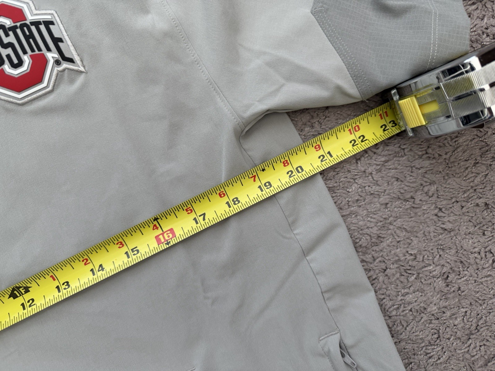 New Nike Ohio State OSU On Field Pullover 1/4 Zip Short Sleeve Vented Mens Small thumbnail 5