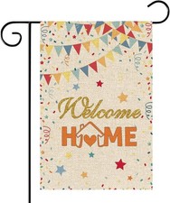 WeBenison Welcome Home Garden Flag - Returning Party Yard