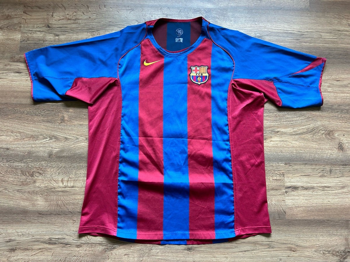 BARCELONA SPAIN 2004/2005 HOME FOOTBALL SHIRT JERSEY NIKE #5 | eBay