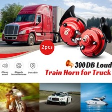2 Pack 12V High Low Tone Universal Fit Super Loud Car Horn