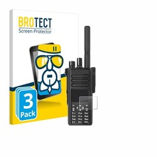 3 Pack Screen Protector Glass for Motorola DP4801e Protective Film 9H Hardness