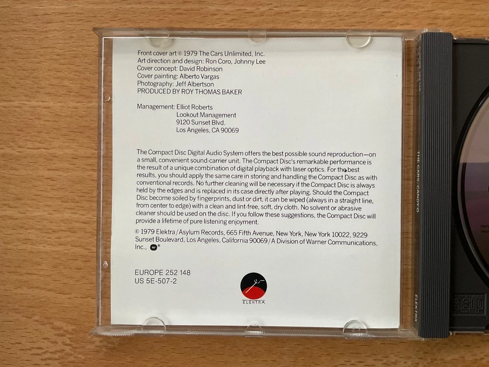 CD The Cars - Candy-O, Early Press no barcode Made in Germany sehr gut very good - Bild 4 von 4