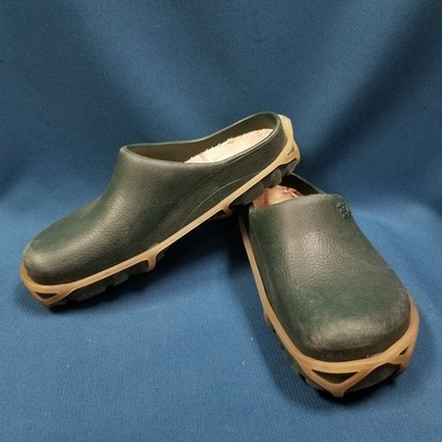 Green BIRKENSTOCK Super Birki Clogs Water Resistant Sloggers w/Removable Grips