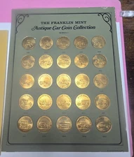 Vintage - The Franklin Mint Antique Car Coin Collection Series 1 w. Booklet 1968