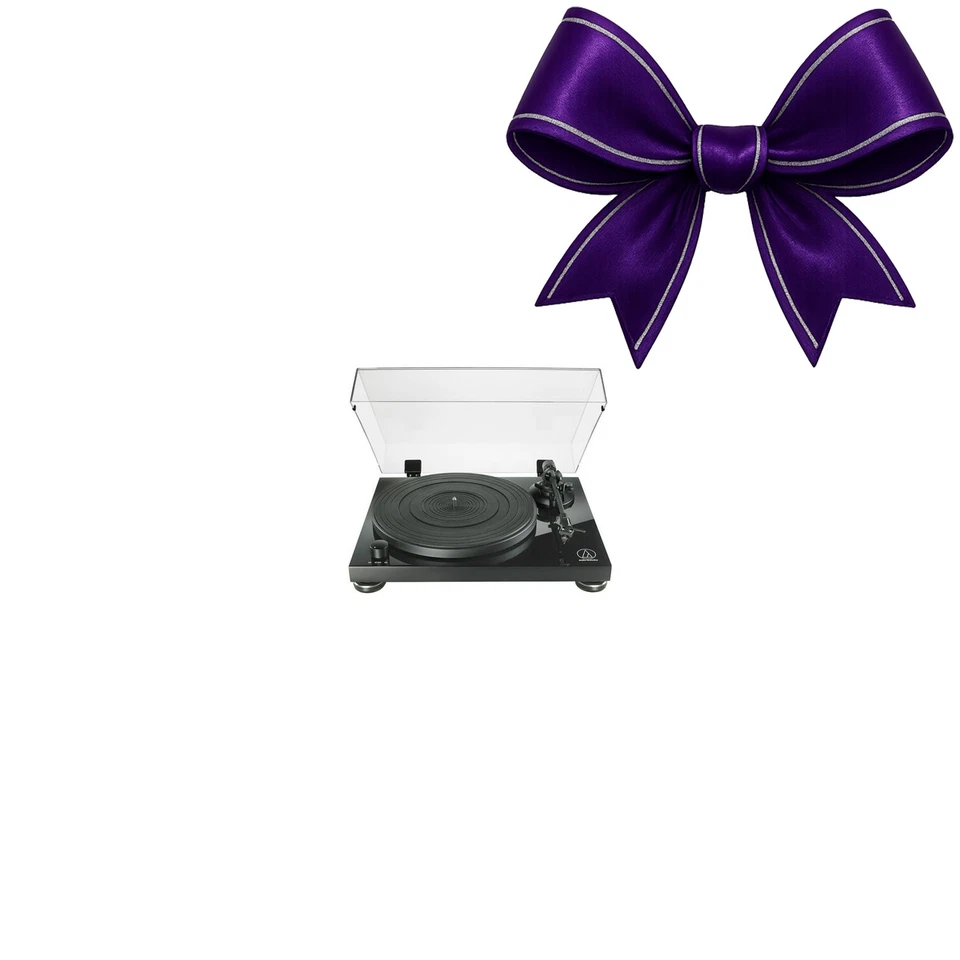 Tocadiscos manual Audio Technica AT-LPW50PB PRO con transmisión por correa