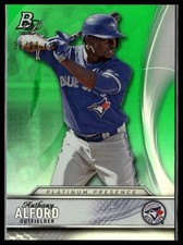 2016 Bowman Platinum #PP-24 Anthony Alford Platinum Presence Green #/99