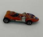 1968 Vintage Flying Colors Hot Wheels Redline Orange Twin Mill Hong Kong Nice!