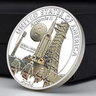 Artemis II NASA Commemorative Coin - Apollo 11 & 2026 Lunar Flyby Medal
