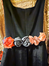 Floral sash, headband. Great for wedding dress, evening, prom, etc.