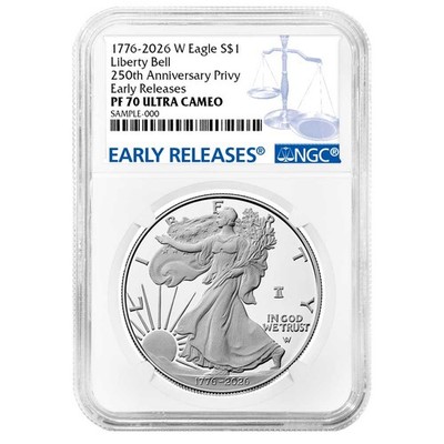 ★初期発行★ 2021年 イーグル銀貨 NGC ER PF70UC 最終タイプ1 2026-W Proof $1 American Silver Eagle NGC PF70UC ER Blue Label | eBay